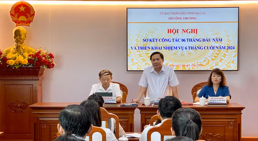 Hội nghị bàn các giải pháp triển khai nhiệm vụ 6 tháng cuối năm 2024. Ảnh: V.T