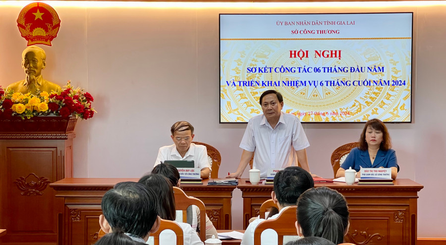 Hội nghị bàn các giải pháp triển khai nhiệm vụ 6 tháng cuối năm 2024. Ảnh: V.T Hội nghị bàn các giải pháp triển khai nhiệm vụ 6 tháng cuối năm 2024. Ảnh: V.T