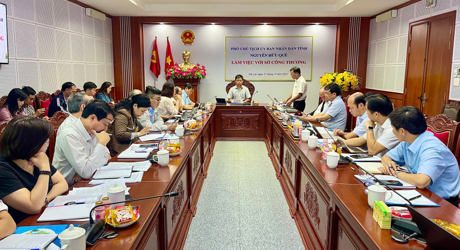 Quang cảnh buổi làm việc. Ảnh: V.T