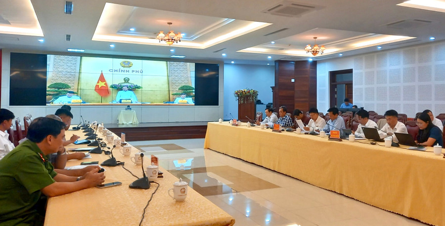 Hội nghị được tổ chức dưới hình thức trực tuyến với 63 tỉnh, thành phố trong cả nước. Ảnh: V.T Hội nghị được tổ chức dưới hình thức trực tuyến với 63 tỉnh, thành phố trong cả nước. Ảnh: V.T