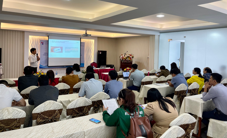 Quang cảnh lớp tập huấn. Ảnh: V.T Quang cảnh lớp tập huấn. Ảnh: V.T