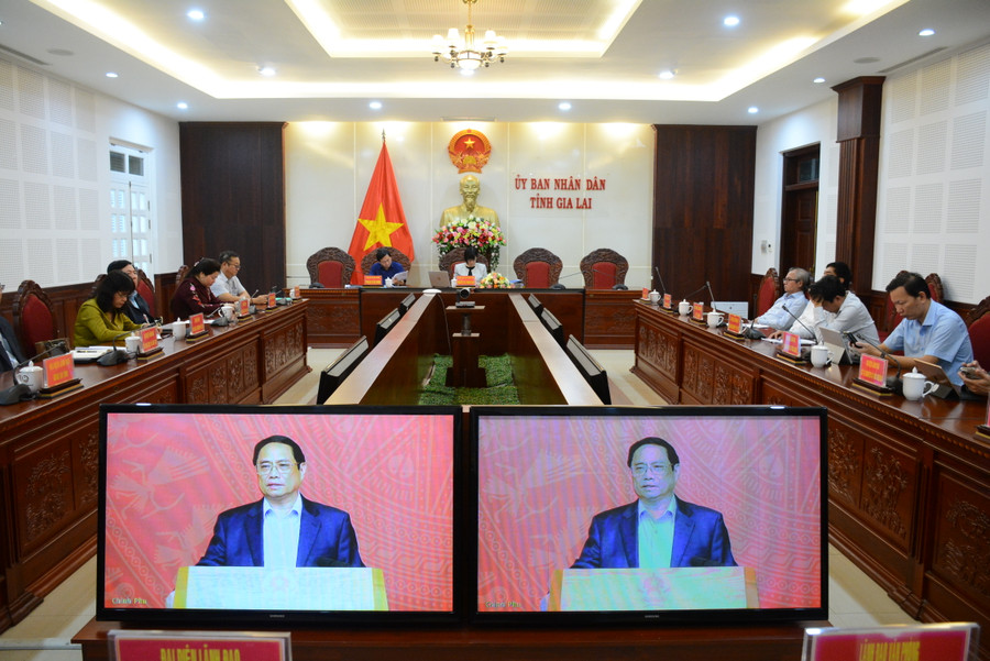 Thủ tướng Phạm Minh Chính khẳng định, Nghị quyết 22 của Bộ Chính trị là một định hướng chiến lược hết sức đúng đắn, kịp thời của Đảng và Nhà nước ta. Ảnh: Minh Nguyễn