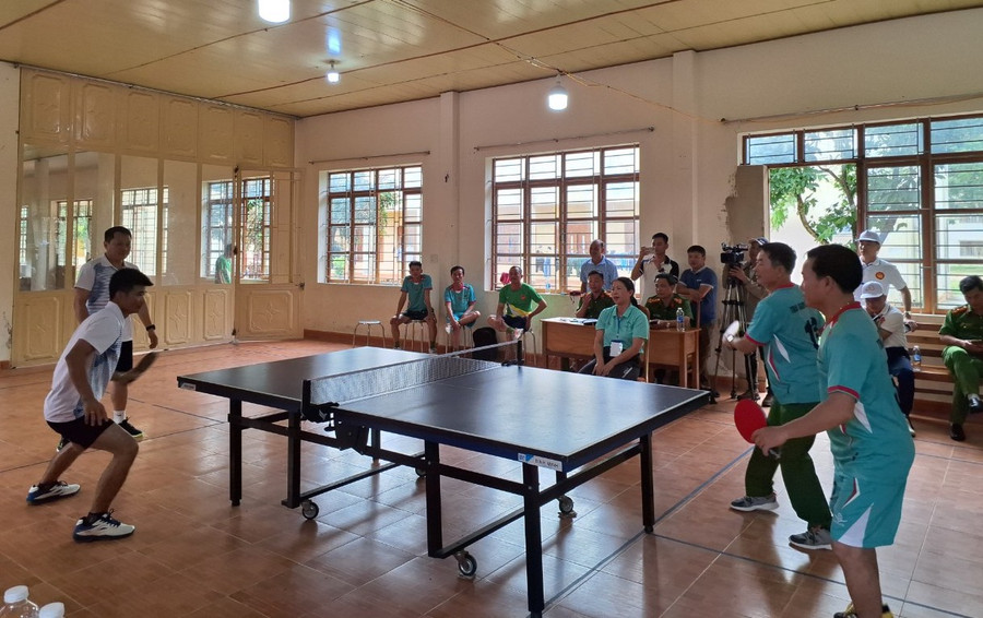 Hội thao quy tụ 200 vận động viên trong Cụm tham gia tranh tài ở 7 môn thể thao. Ảnh: N.T Hội thao quy tụ 200 vận động viên trong Cụm tham gia tranh tài ở 7 môn thể thao. Ảnh: N.T