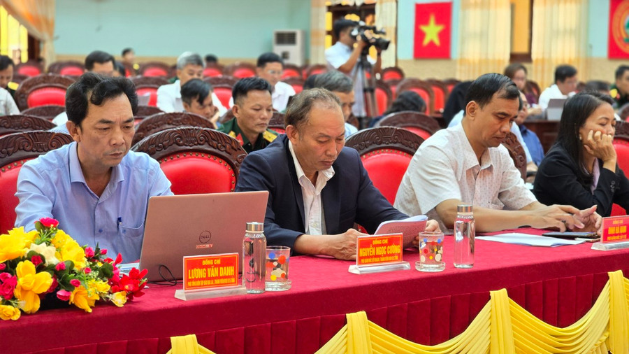 Thành viên Ban Chỉ đạo 515 tỉnh dự hội nghị sơ kết công tác tìm kiếm, quy tập hài cốt liệt sĩ năm 2023 và 6 tháng đầu năm 2024. Ảnh: T.D