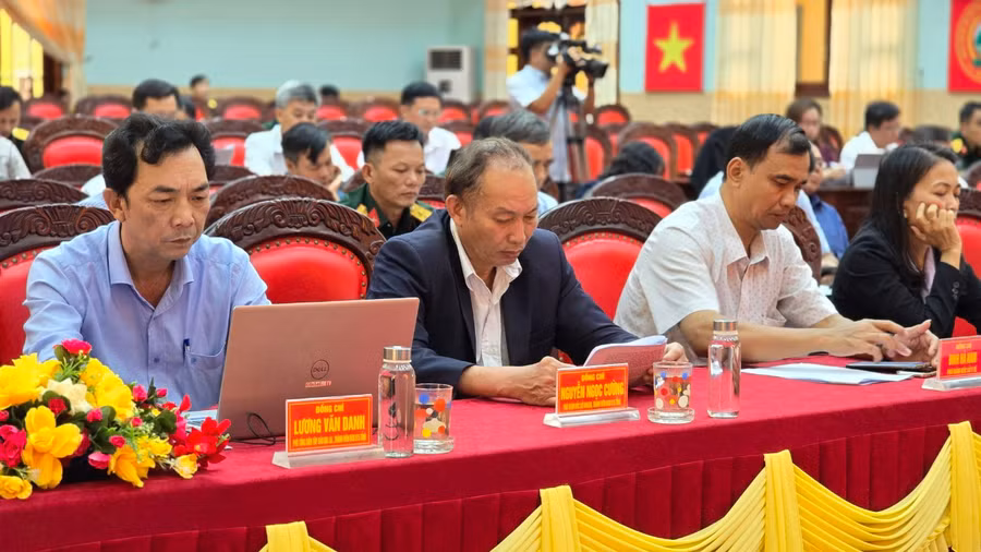 Thành viên Ban Chỉ đạo 515 tỉnh dự hội nghị sơ kết công tác tìm kiếm, quy tập hài cốt liệt sĩ năm 2023 và 6 tháng đầu năm 2024. Ảnh: T.D