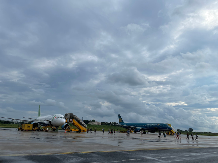 Có 32 chuyến bay vận chuyển 5.068 hành khách đến Gia Lai và đi các tỉnh, thành khác trong nước dịp lễ 2-9. Ảnh: N.T Có 32 chuyến bay vận chuyển 5.068 hành khách đến Gia Lai và đi các tỉnh, thành khác trong nước dịp lễ 2-9. Ảnh: N.T