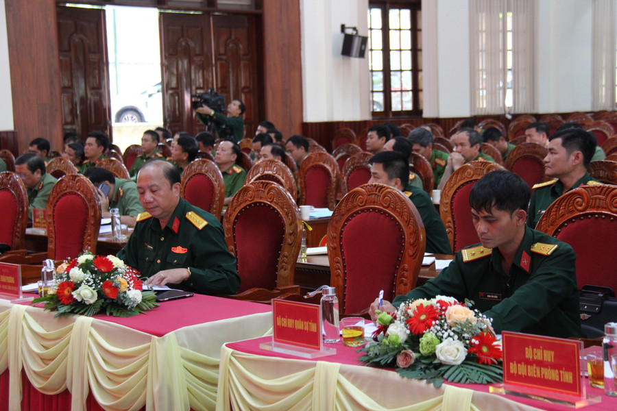 Các đại biểu dự hội nghị sơ kết Quy chế phối hợp giữa Công an tỉnh và Binh đoàn 15. Ảnh: T.D Các đại biểu dự hội nghị sơ kết Quy chế phối hợp giữa Công an tỉnh và Binh đoàn 15. Ảnh: T.D