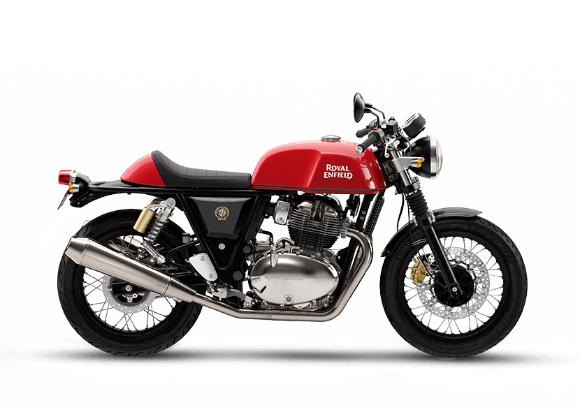 Royal Enfield Continental GT phiên bản Rocker Red là một trong những màu sắc đặc biệt nổi bật của dòng xe này. (Nguồn: royalenfield.com) Royal Enfield Continental GT phiên bản Rocker Red là một trong những màu sắc đặc biệt nổi bật của dòng xe này. (Nguồn: royalenfield.com)