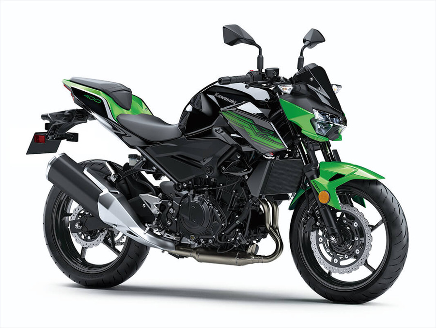 Kawasaki Z400 ABS với tone màu xanh lime Candy được đại đa số người dùng yêu thích. (Nguồn: Kawasaki motors.com)