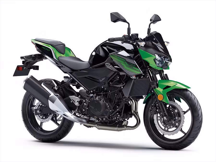 Kawasaki Z400 ABS với tone màu xanh lime Candy được đại đa số người dùng yêu thích. (Nguồn: Kawasaki motors.com)