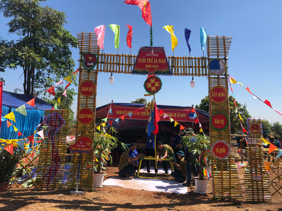 Tiểu trại của xã Ia Nan, huyện Đức Cơ. Ảnh: Vĩnh Hoàng Tiểu trại của xã Ia Nan, huyện Đức Cơ. Ảnh: Vĩnh Hoàng