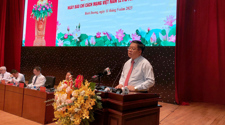 Bí thư Trung ương Đảng, Trưởng ban Tuyên giáo giáo Trung ương kết luận hội nghị. Ảnh: Vĩnh Hoàng Bí thư Trung ương Đảng, Trưởng ban Tuyên giáo giáo Trung ương kết luận hội nghị. Ảnh: Vĩnh Hoàng