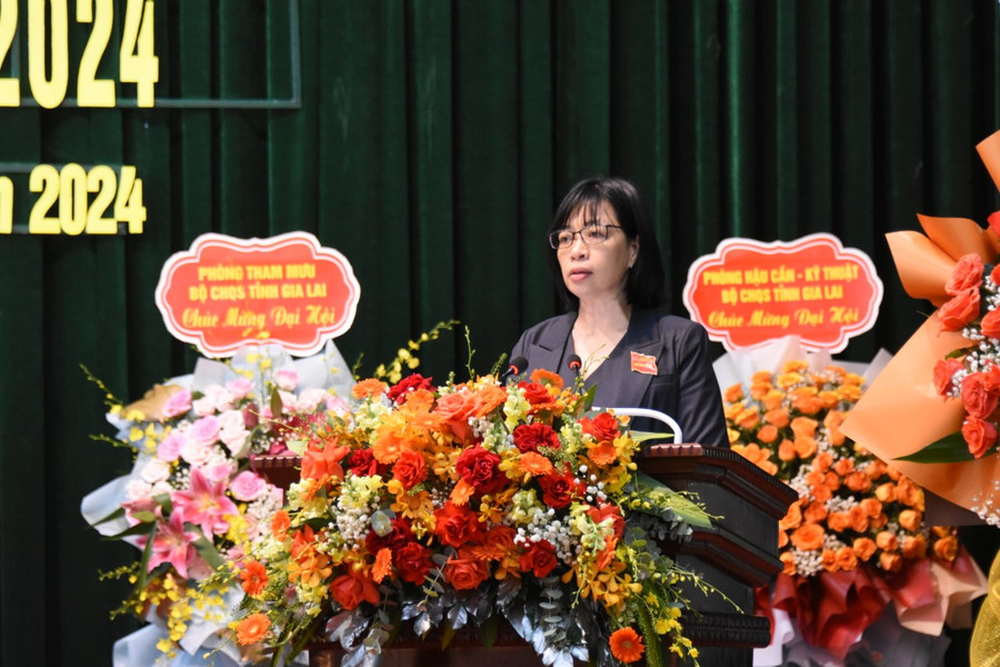 Phó Chủ tịch UBND tỉnh phát biểu khai mạc đại hội. Ảnh: Đức Thụy Phó Chủ tịch UBND tỉnh phát biểu khai mạc đại hội. Ảnh: Đức Thụy