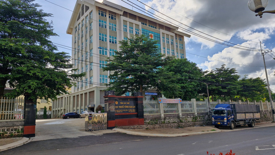 Trụ sở Cục Thuế tỉnh, nơi ông Thí công tác. Ảnh: Vĩnh Hoàng