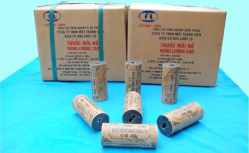 Vật liệu nổ công nghiệp. Ảnh: Internet Vật liệu nổ công nghiệp. Ảnh: Internet