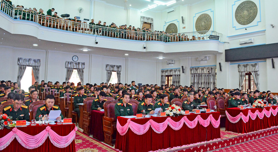 Quang cảnh hội nghị quân chính Binh đoàn 15. Ảnh: Vĩnh Hoàng