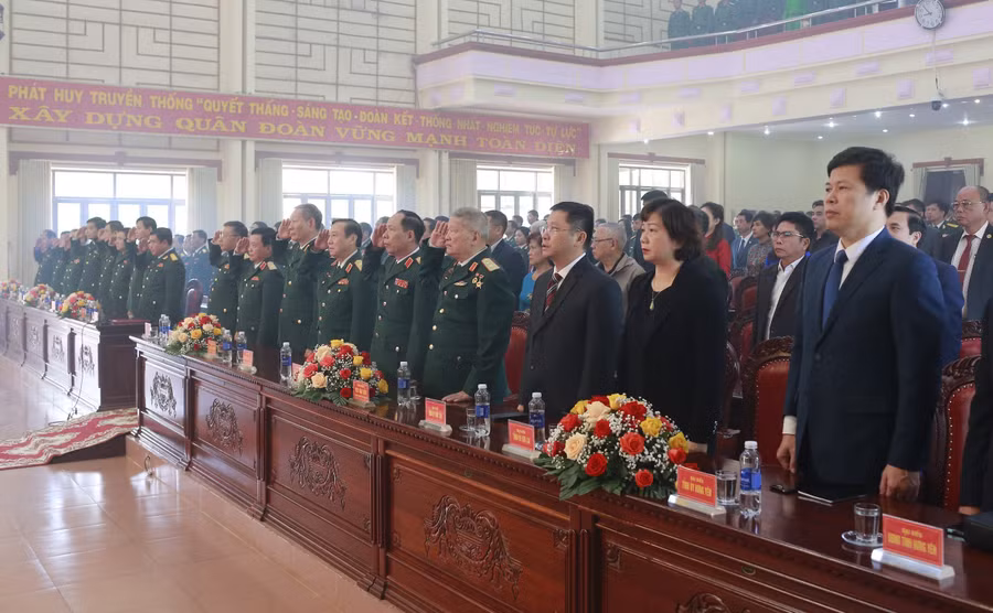 Các đại biểu tham dự buổi lễ. Ảnh: Vĩnh Hoàng