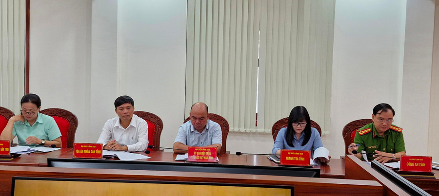 Các đại biểu tham dự hội nghị giao ban 6 tháng đầu năm hoạt động của Ban Chỉ đạo PCTN, tiêu cực cấp tỉnh tại điểm cầu Gia Lai. Ảnh: Vĩnh Hoàng Các đại biểu tham dự hội nghị giao ban 6 tháng đầu năm hoạt động của Ban Chỉ đạo PCTN, tiêu cực cấp tỉnh tại điểm cầu Gia Lai. Ảnh: Vĩnh Hoàng