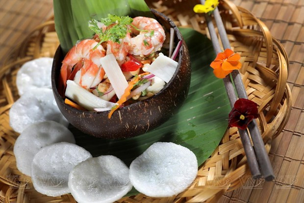 Món nộm củ hũ dừa miền Tây. Ảnh: Trần Thanh Giang/Báo ảnh Việt Nam