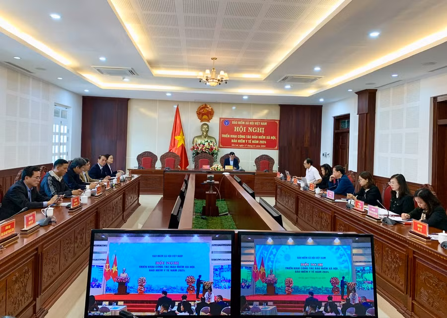 Quang cảnh hội nghị trực tuyến tại điểm cầu Gia Lai. Ảnh: Như Nguyện