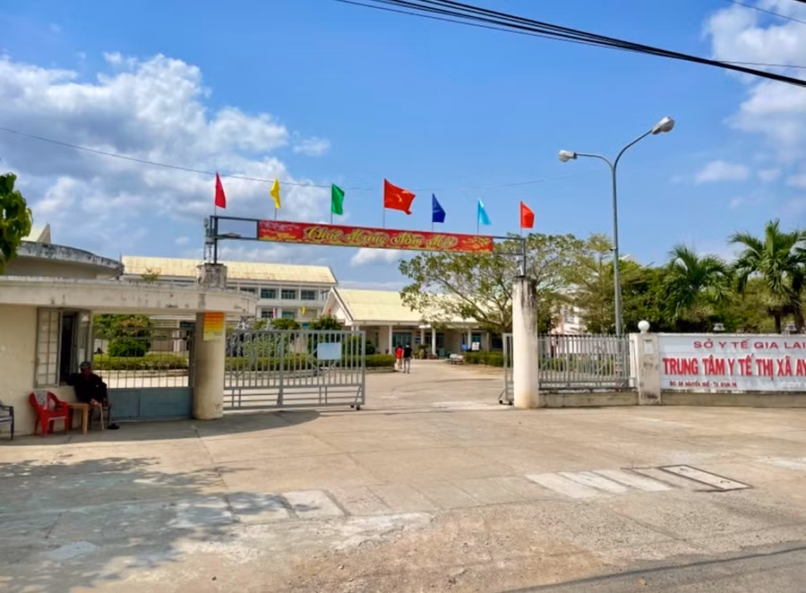 Trung tâm Y tế thị xã Ayun Pa. Ảnh: Văn Ngọc