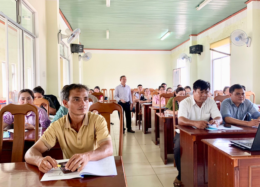 Quang cảnh lớp tập huấn. Ảnh: Như Nguyện Quang cảnh lớp tập huấn. Ảnh: Như Nguyện