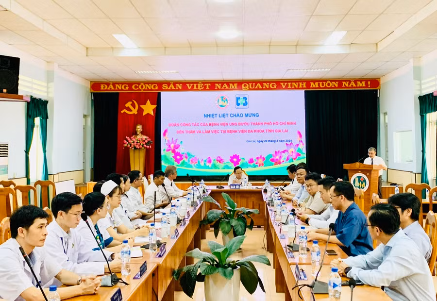 Quang cảnh buổi làm việc. Ảnh: Như Nguyện