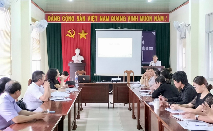 Quang cảnh lớp tập huấn. Ảnh: Như Nguyện Quang cảnh lớp tập huấn. Ảnh: Như Nguyện