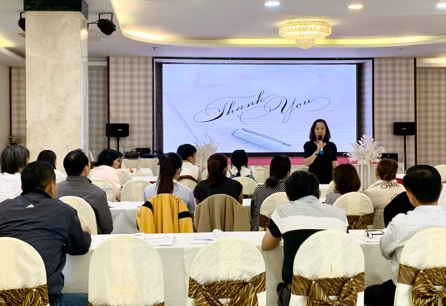 Quang cảnh lớp tập huấn. Ảnh: Như Nguyện