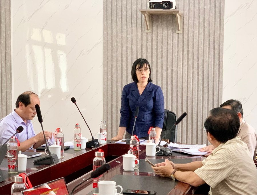 Phó Chủ tịch UBND tỉnh Nguyễn Thị Thanh Lịch phát biểu tại buổi làm việc. Ảnh: Như Nguyện Phó Chủ tịch UBND tỉnh Nguyễn Thị Thanh Lịch phát biểu tại buổi làm việc. Ảnh: Như Nguyện