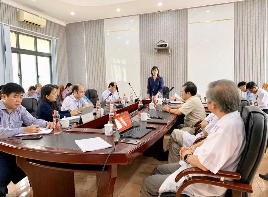 Quang cảnh buổi làm việc. Ảnh: Như Nguyện