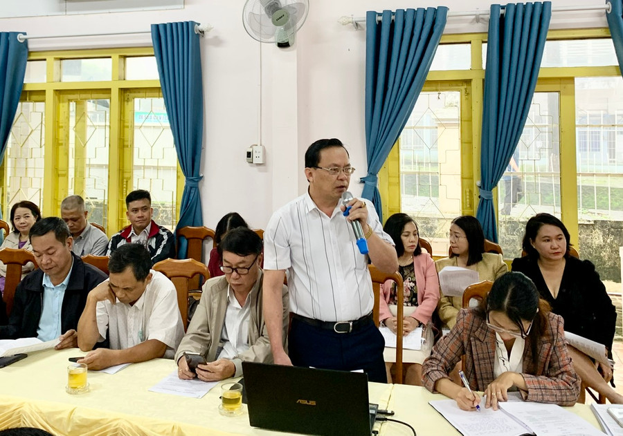 Các đại biểu thảo luận, góp ý tại hội nghị. Ảnh: Như Nguyện