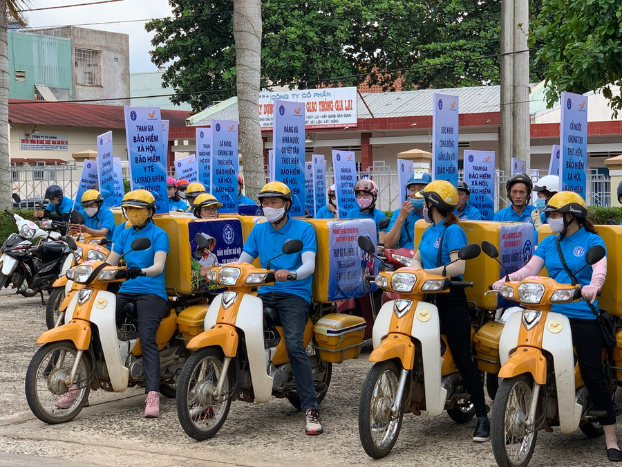 Gia Lai tăng cường truyền thông hưởng ứng Ngày Bảo hiểm Y tế Việt Nam 1-7. Ảnh: Như Nguyện Gia Lai tăng cường truyền thông hưởng ứng Ngày Bảo hiểm Y tế Việt Nam 1-7. Ảnh: Như Nguyện