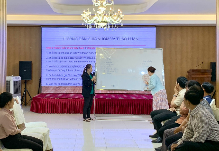 Quang cảnh lớp tập huấn. Ảnh: Như Nguyện Quang cảnh lớp tập huấn. Ảnh: Như Nguyện