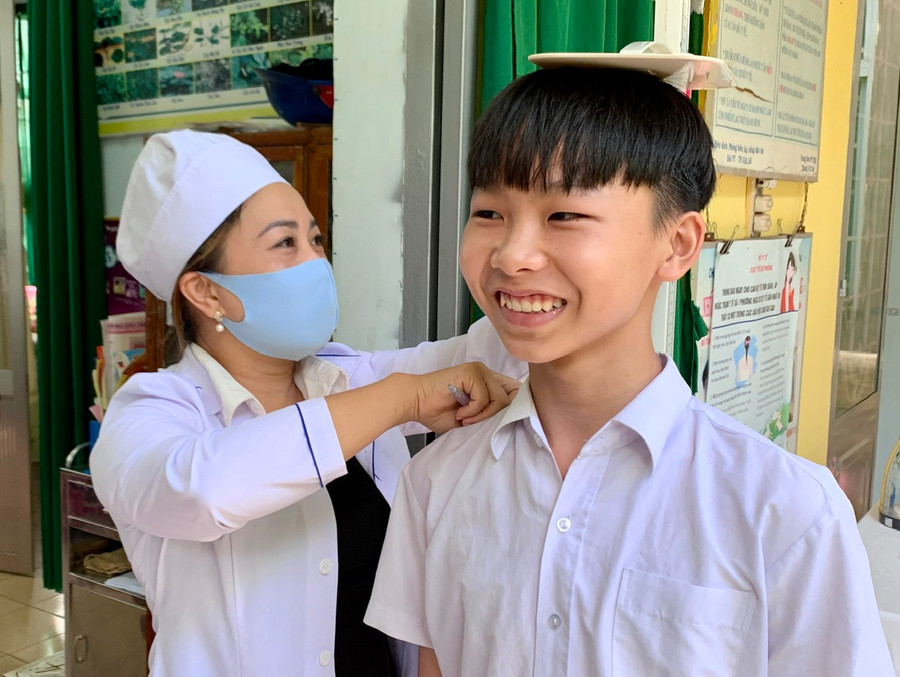 Năm học 2024-2025, TP. Pleiku phấn đấu đạt tỷ lệ 100% HSSV tham gia BHYT. Ảnh: Như Nguyện Năm học 2024-2025, TP. Pleiku phấn đấu đạt tỷ lệ 100% HSSV tham gia BHYT. Ảnh: Như Nguyện