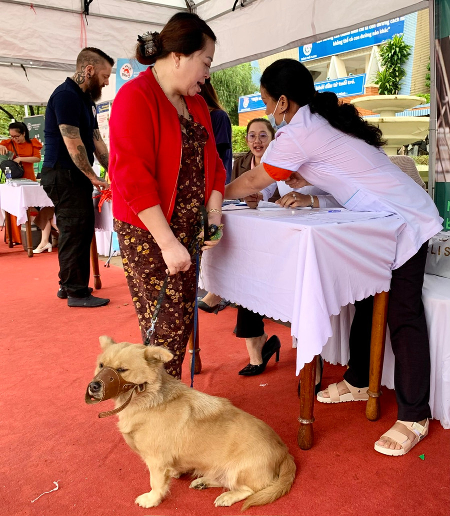 Chủ nuôi chó cần thực hiện nghiêm các quy định về nuôi, tiêm phòng, quản lý chó. Ảnh: Như Nguyện Chủ nuôi chó cần thực hiện nghiêm các quy định về nuôi, tiêm phòng, quản lý chó. Ảnh: Như Nguyện