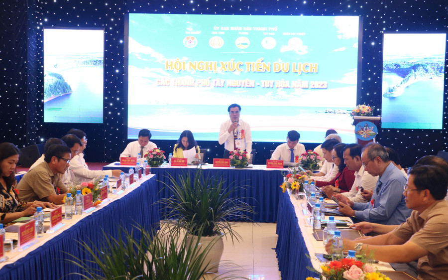 Quang cảnh hội nghị xúc tiến du lịch. Ảnh: Quang Tấn Quang cảnh hội nghị xúc tiến du lịch. Ảnh: Quang Tấn