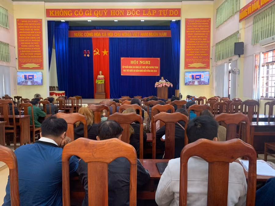 Quang cảnh buổi tập huấn. Ảnh: Hà Chi