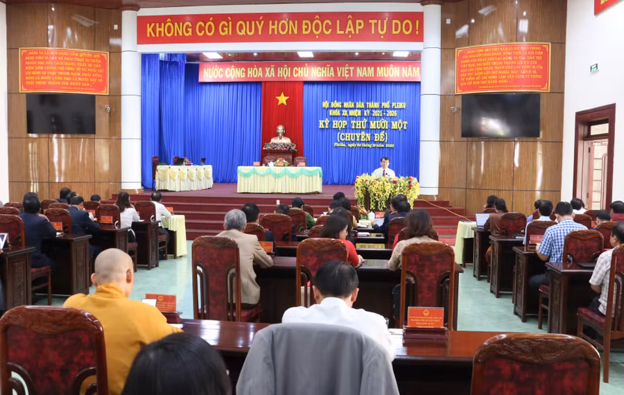 Quang cảnh kỳ họp. Ảnh: Quang Tấn