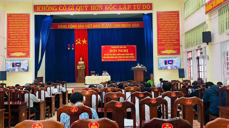 Qua 5 năm triển khai, mô hình Nông hội đã góp phần thúc đẩy phát triển kinh tế-xã hội huyện Chư Pưh. Ảnh: Hà Chi