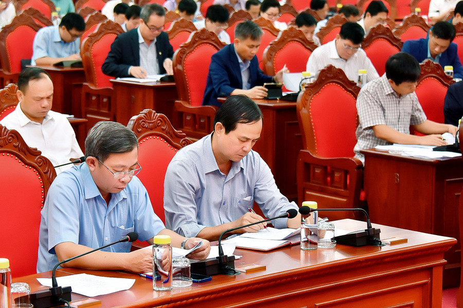 Các đại biểu dự hội nghị. Ảnh: Đức Thụy Các đại biểu dự hội nghị. Ảnh: Đức Thụy