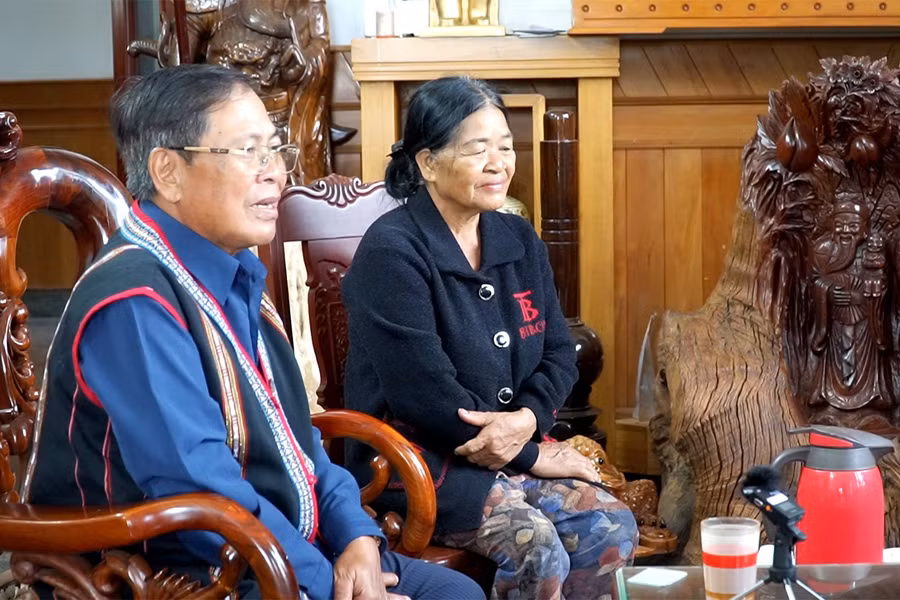 Nguyên Bí thư Tỉnh ủy Gia Lai Hà Sơn Nhin tiếc thương khi nghe tin Tổng Bí thư Nguyễn Phú Trọng từ trần. Ảnh: Đức Thụy