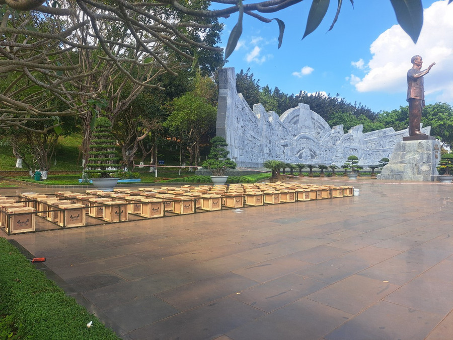 Tất cả đã sẵn sàng cho đêm hội Giao thừa mừng xuân Giáp Thìn 2024. Ảnh: Quang Tấn