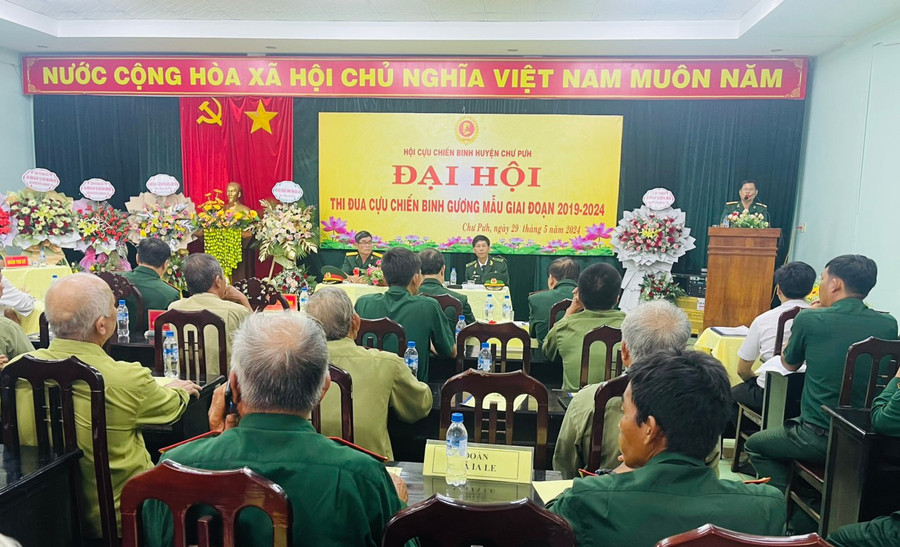 Quang cảnh Đại hội thi đua &quot;Cựu chiến binh gương mẫu&quot; giai đoạn 2019-2024. Ảnh: Quang Tấn
