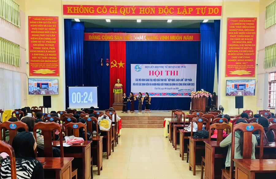Quang cảnh Hội thi. Ảnh: Hà Chi Quang cảnh Hội thi. Ảnh: Hà Chi
