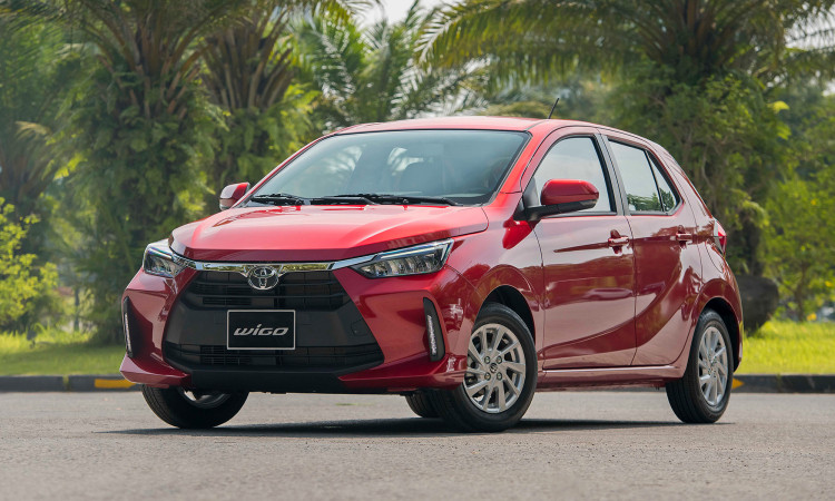 Mẫu xe Toyota Wigo MT. Ảnh: ST Mẫu xe Toyota Wigo MT. Ảnh: ST