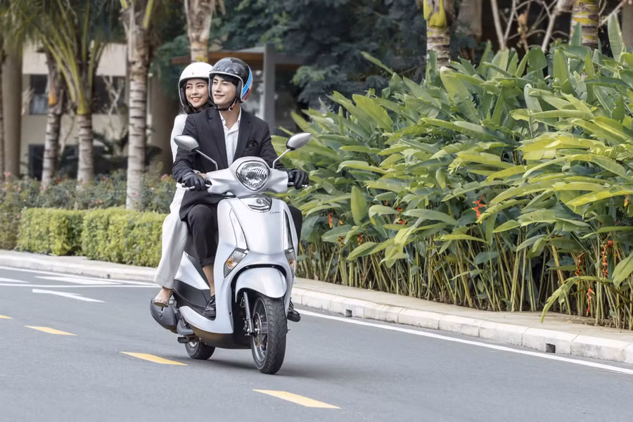 Yamaha Latte màu xám trắng. (Nguồn: Yamaha)