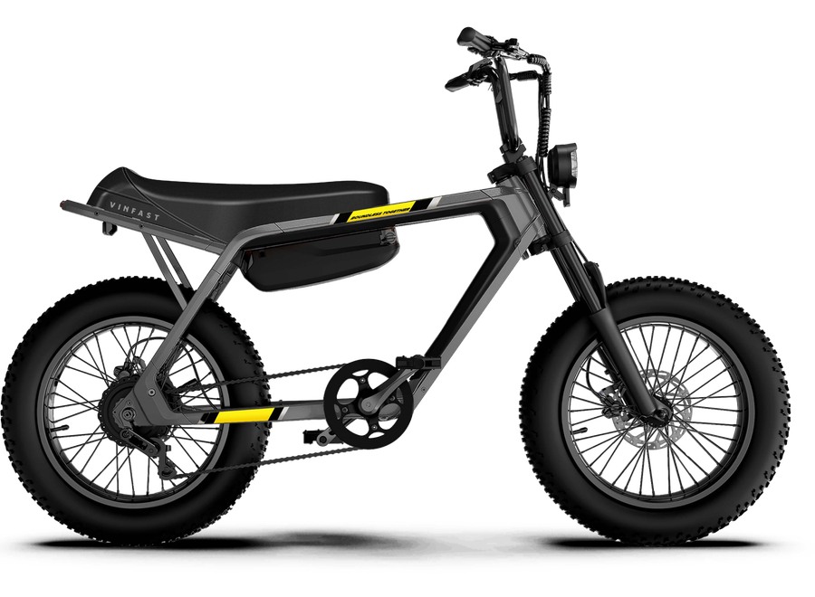 Vinfast Drgnfly màu xám decal vàng. (Nguồn: Vinfast) Vinfast Drgnfly màu xám decal vàng. (Nguồn: Vinfast)