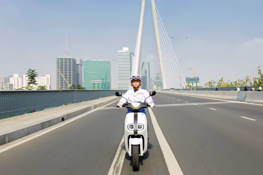 Xe điện Yamaha Neo's màu Trắng. Nguồn: Yamaha