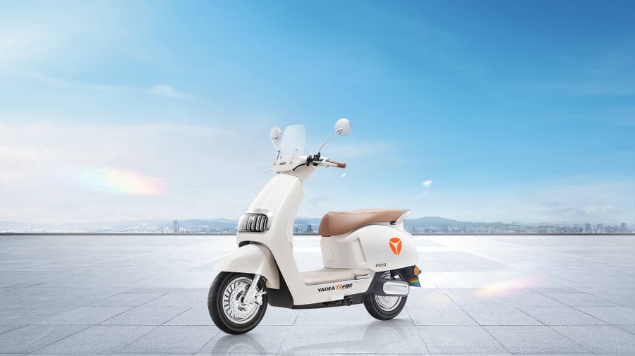 Yadea Ossy màu trắng. (Nguồn: Yadea)